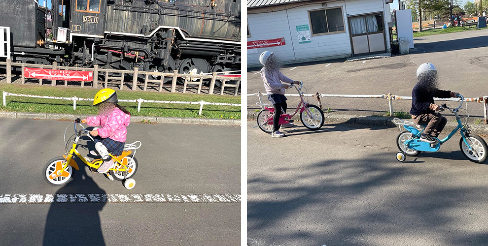 春の自転車練習in農試公園03
