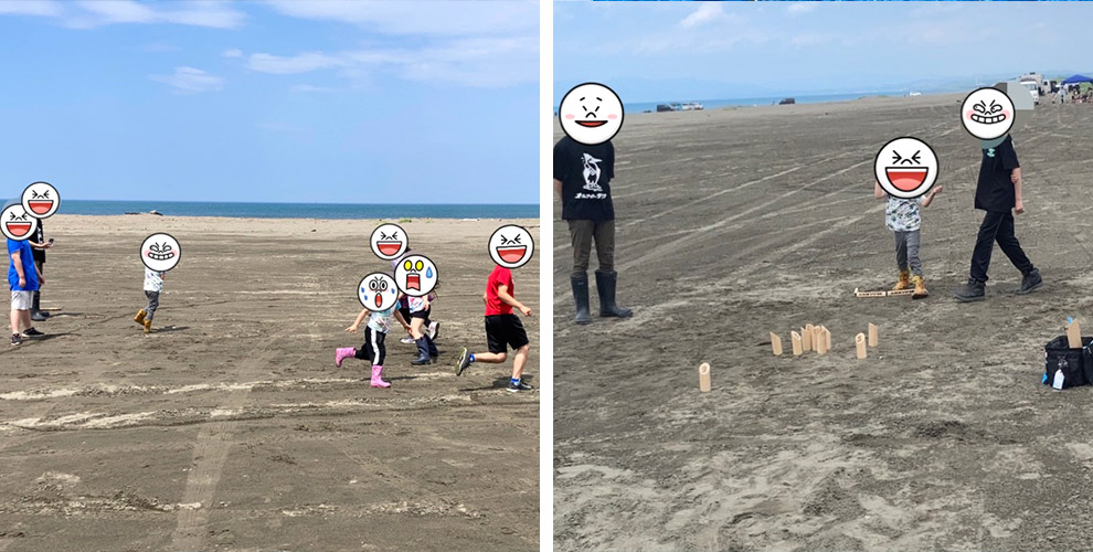 海岸清掃に出かけて海で遊ぼう!04
